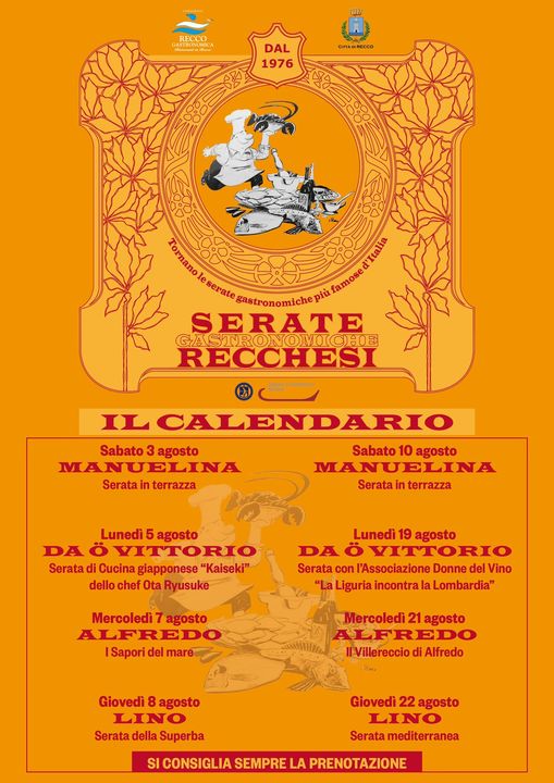Serate Gastronomiche Recchesi Estive Serate gastronomiche Recchesi